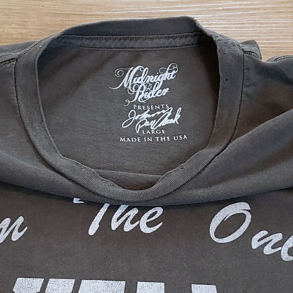 NWOT Midnight Rider Johnny Paycheck Only Hell My Momma Ever Raised Tee L - Picture 10 of 14